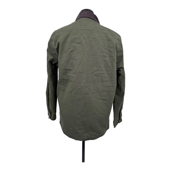 Tailor Vintage Faux Shearling Lined Stretch Canvas Jacket NWOT - Picture 3 of 8